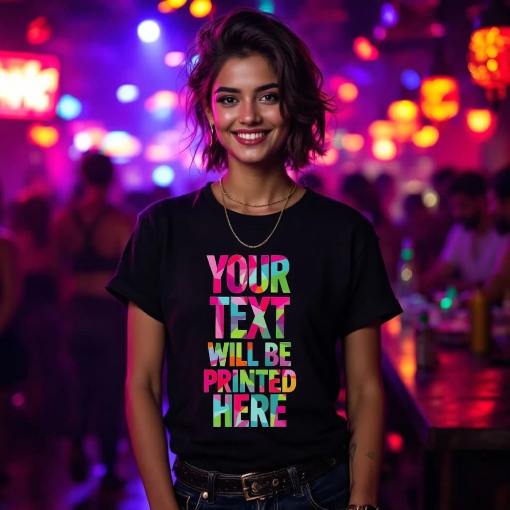 Custom Women’s T-Shirt – Upload Your Own Text or Image | Personalized Print Tee | 100% Cotton, 180 GSM (S to XXL)